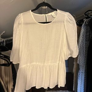 H&M white top
